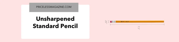 Unsharpened standard pencil