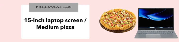 15-inch laptop screen medium pizza