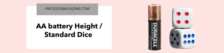 AA battery height standard die (two stacked)