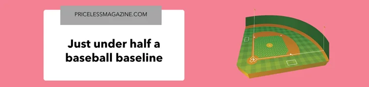 Just under half a baseball baseline