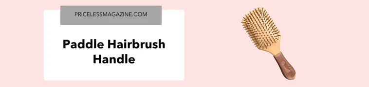 Paddle hairbrush handle