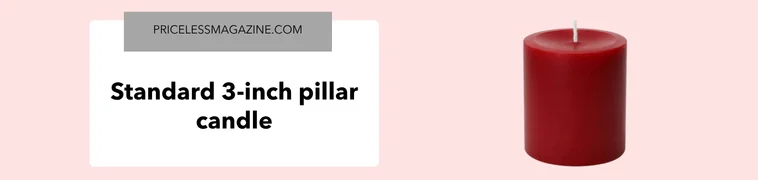 Standard 3-inch pillar candle