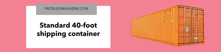 Standard 40-foot shipping container