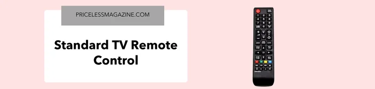 Standard TV remote control