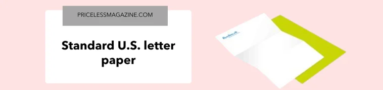 Standard U.S. letter paper