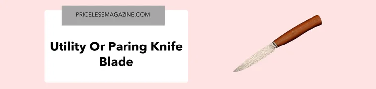 Utility or paring knife blade