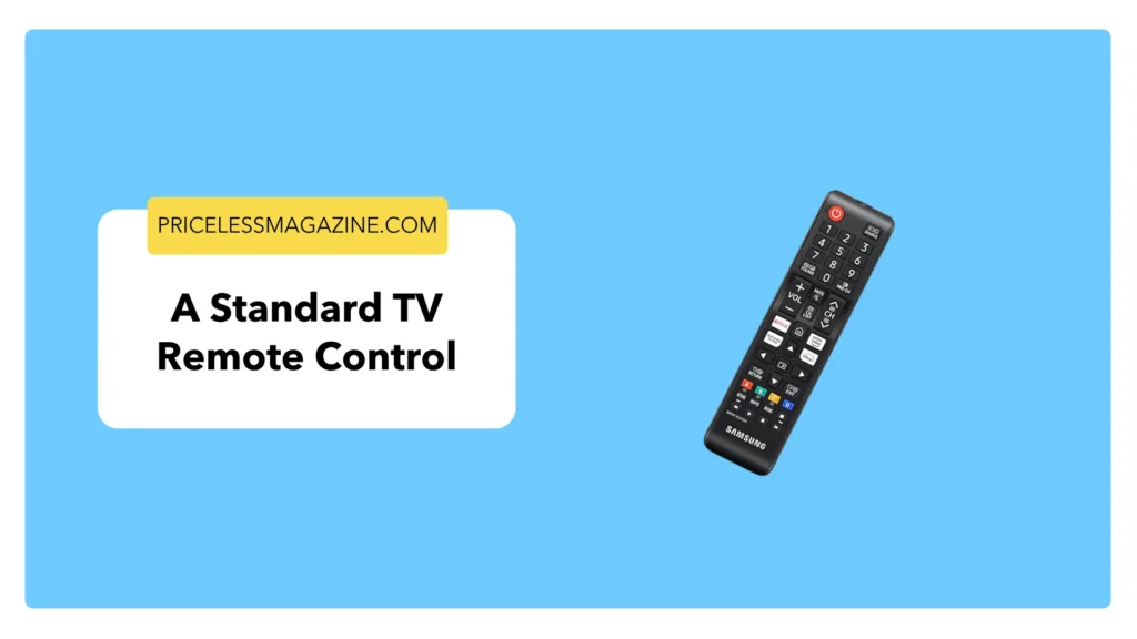A Standard TV Remote Control- 8 Common Things That Are 6 Inches Long