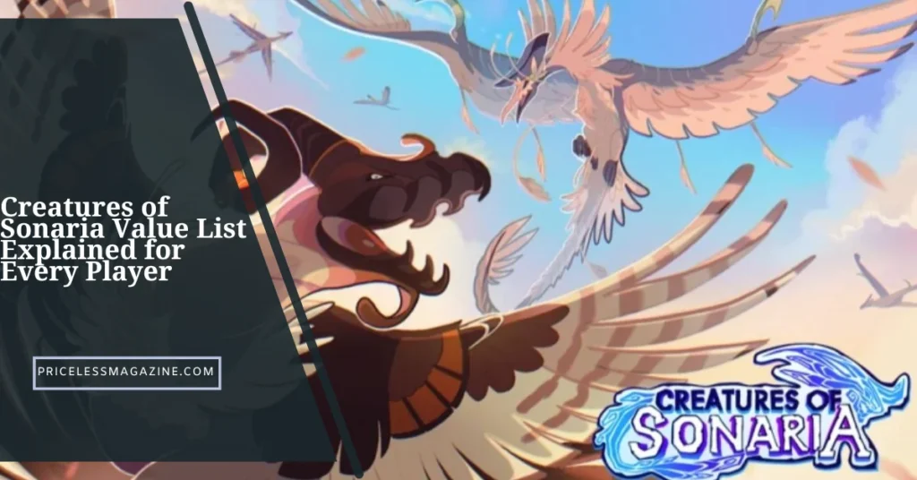 Creatures of Sonaria Value List Explained for Every Player