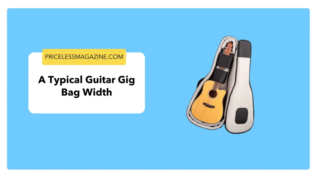  A typical guitar gig bag width