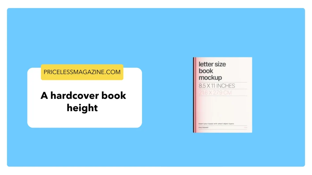 A hardcover book height