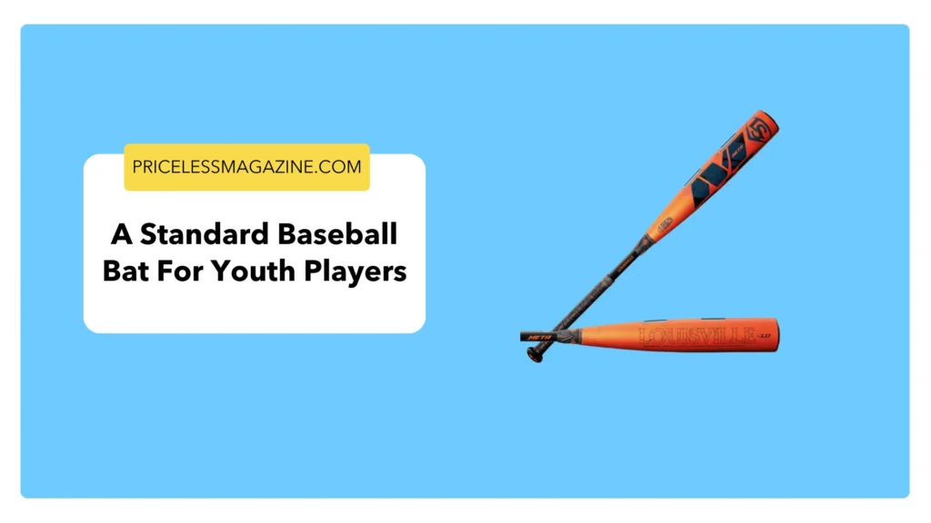 A standard baseball bat for youth players