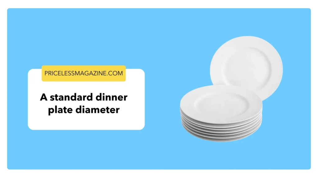 A standard dinner plate diameter