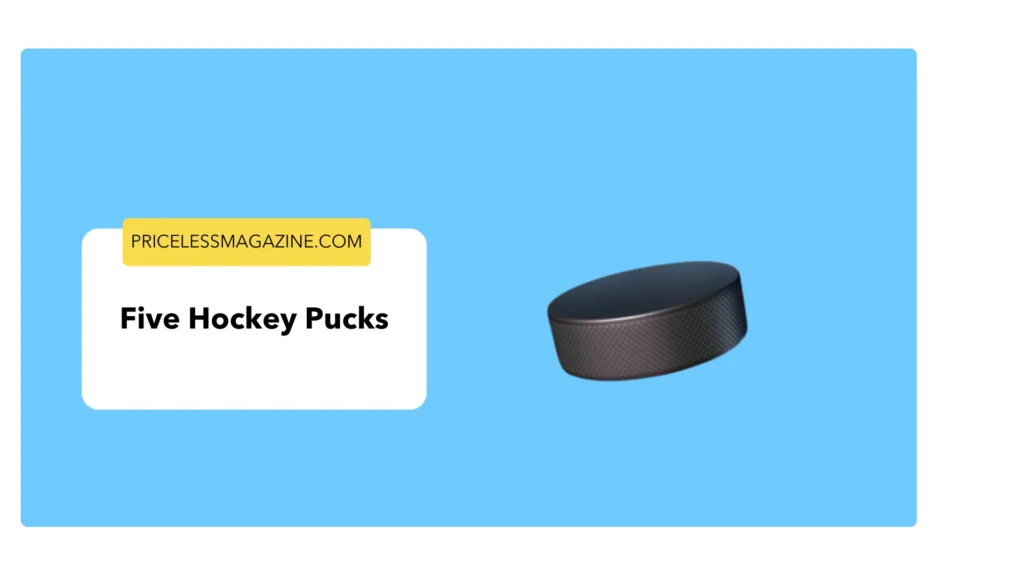  Five Hockey Pucks