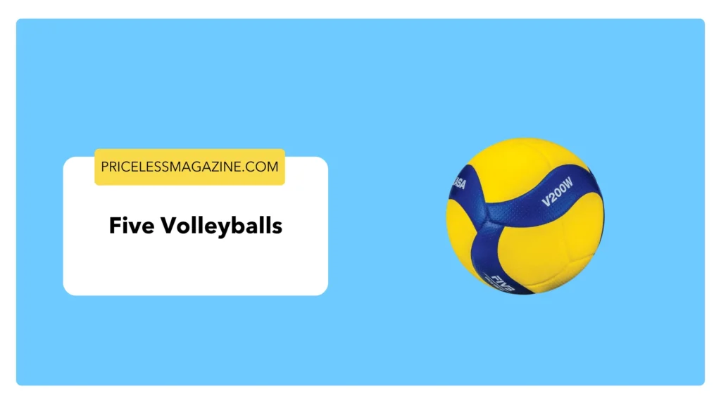Five Volleyballs