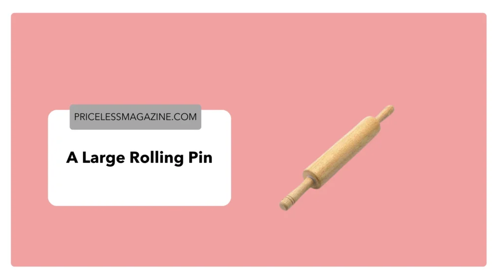 A large rolling pin