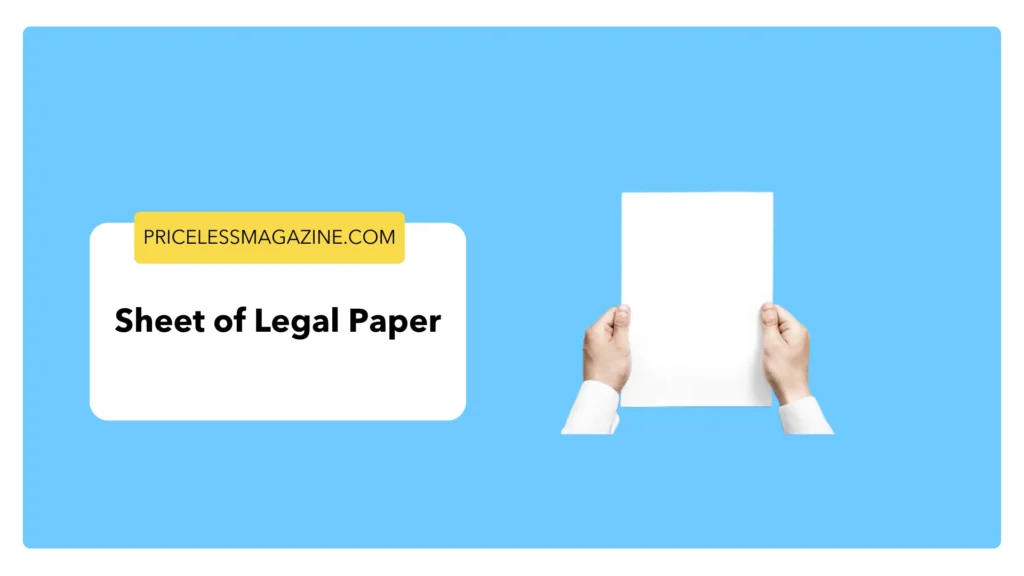 Sheet of Legal Paper