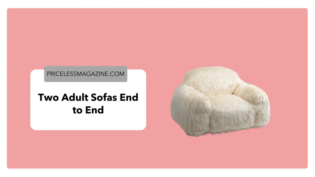  Two Adult Sofas End to End