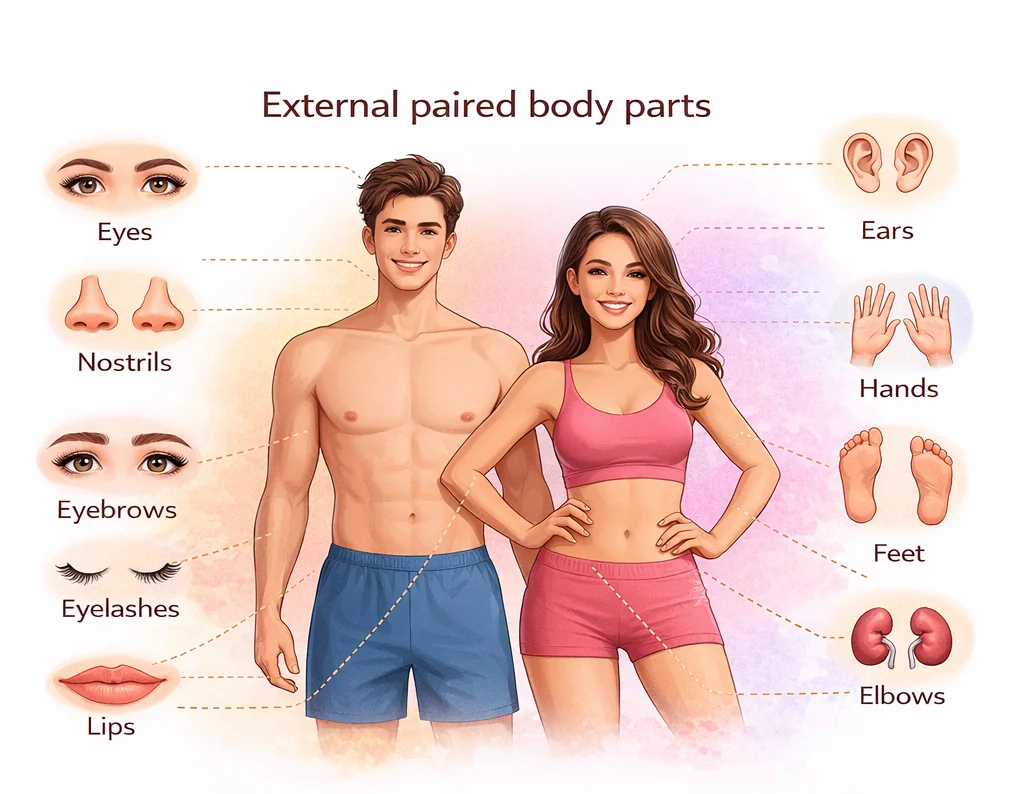 External paired body parts