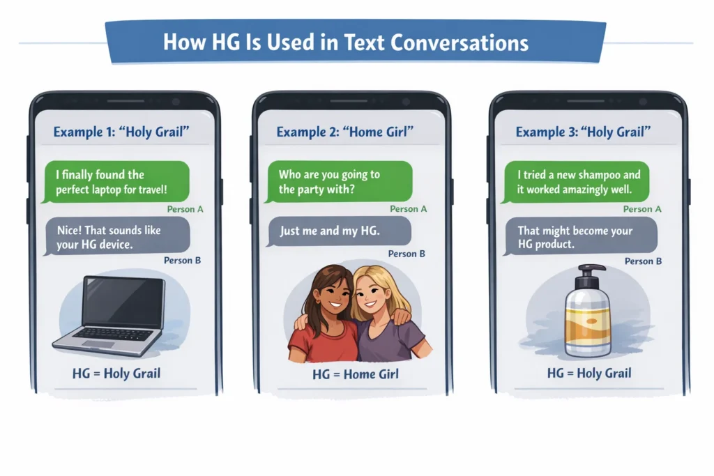 How HG Is Used in Text Conversations