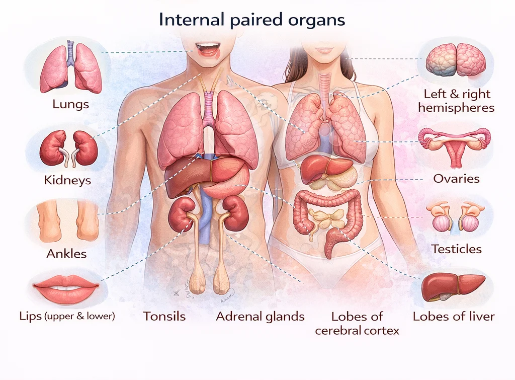 Internal paired organs
