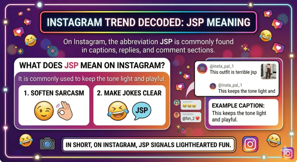 JSP Meaning on Instagram