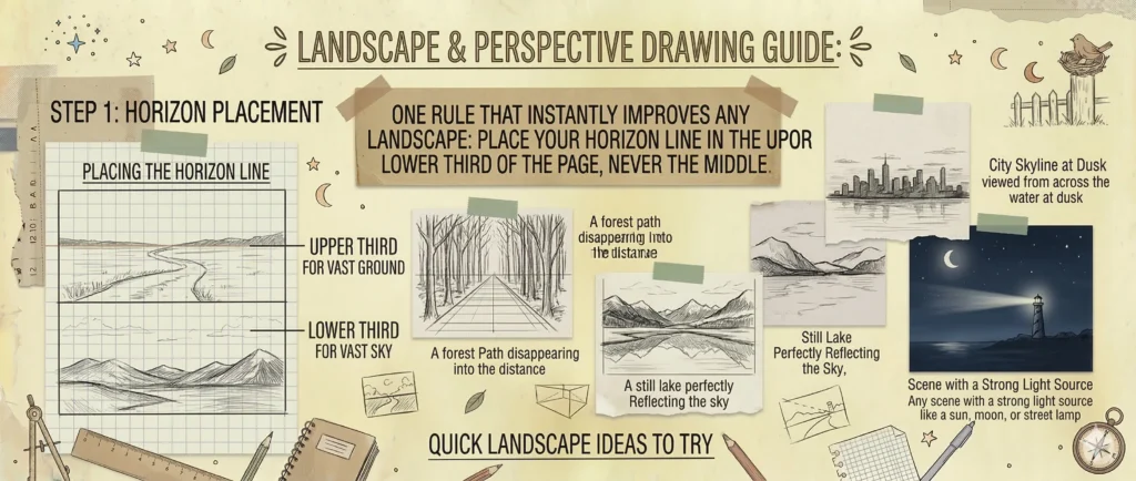 Landscape and Perspective Drawings