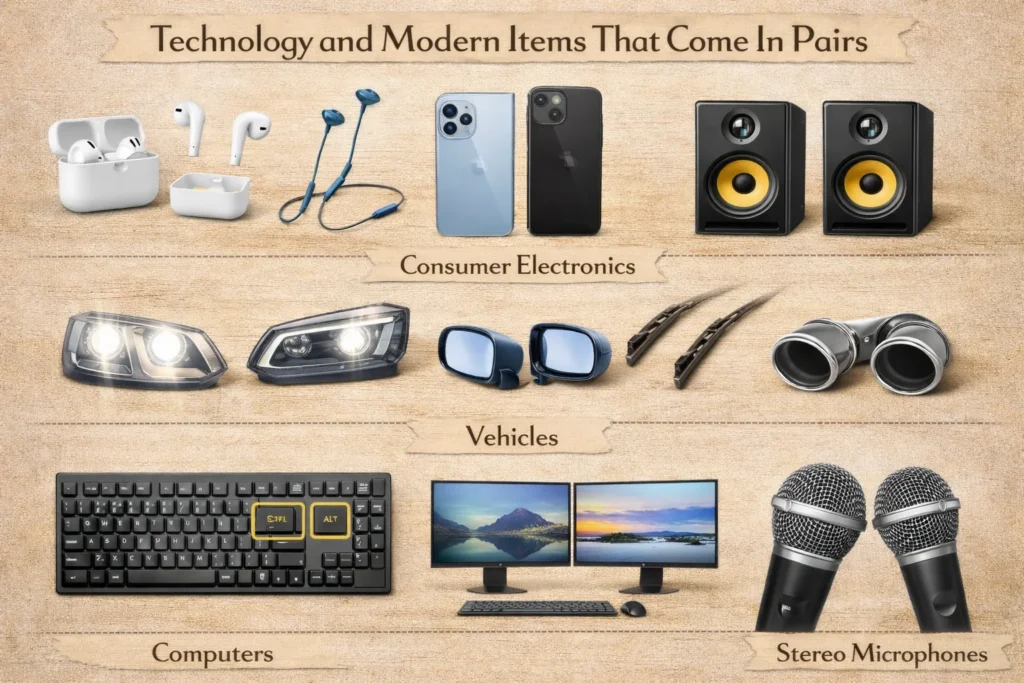 Technology and Modern Items That Come In Pairs
