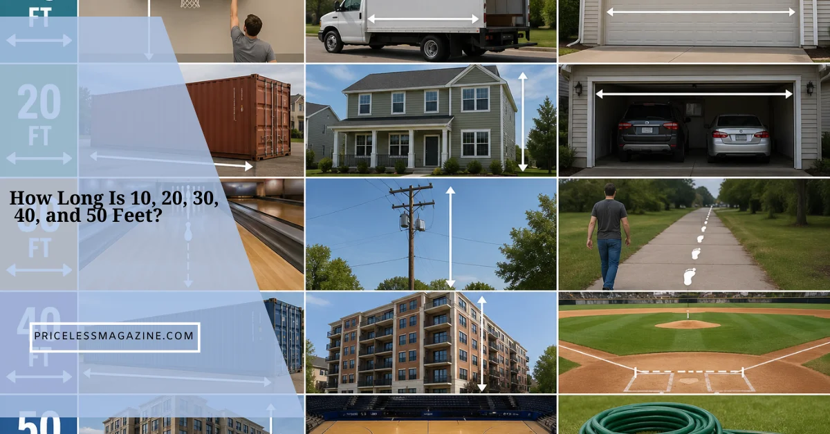 How Long Is 10, 20, 30, 40, and 50 Feet