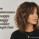 Low Maintenance Choppy Shaggy Shoulder Length Hair
